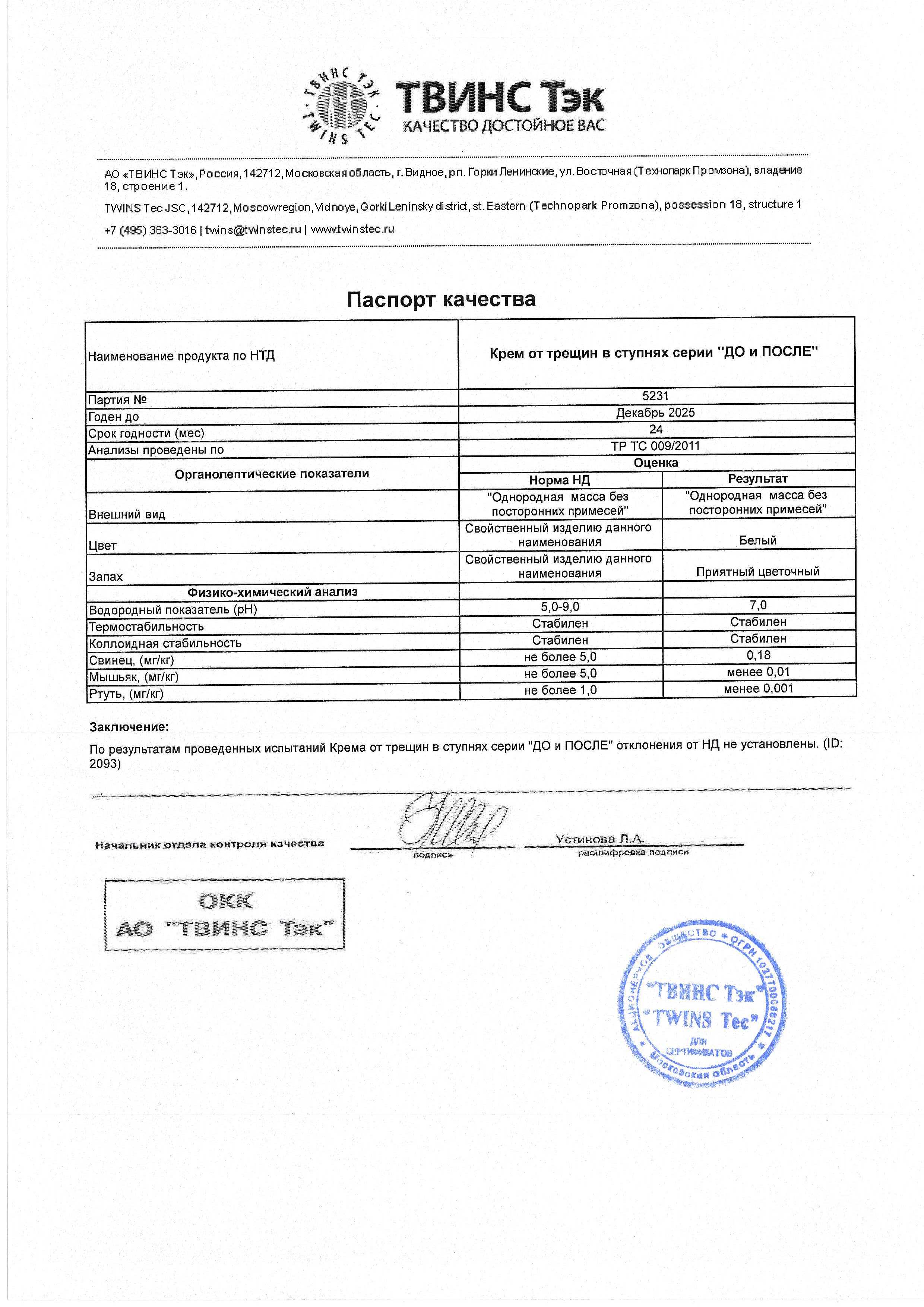Паспорт №122023